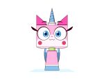  animated blue_eyes domestic_cat equid equine felid feline felis female feral horn hybrid km-15 lego mammal on_model pink_body simple_background smile smiling_at_viewer solo the_lego_movie unicorn unikitty unikitty! 