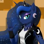  2023 anthro clothed clothing digital_media_(artwork) female friendship_is_magic hasbro hi_res leddaq looking_at_viewer my_little_pony princess_luna_(mlp) signature simple_background smile solo 