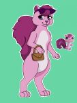  ambiguous_gender anthro anthrofied daisybellthecow eyewear eyewear_on_head fur handpaw hasbro hi_res hindpaw littlest_pet_shop lps_3589 mammal paws pink_body pink_fur purse real reference_image rodent sciurid smile solo sunglasses sunglasses_on_head toy tree_squirrel 