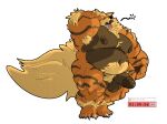  alpha_channel anthro arcanine armpit_hair balls biped body_hair generation_1_pokemon genitals male musclegut muscular nintendo nipples obese onetonhalfshell open_mouth overweight penis pokemon pokemon_(species) pubes simple_background solo transparent_background yawn 
