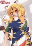  &lt;3 2023 5_fingers anthro asian_clothing blonde_hair blush breasts brown_body brown_fur chest_tuft chinese_clothing chinese_dress claws clothed clothing digital_media_(artwork) dress east_asian_clothing felid female female_anthro finger_claws fingers fluffy fur hair hi_res horokusa0519 inner_ear_fluff kemono mammal multicolored_body multicolored_fur multicolored_tail open_mouth orange_body orange_fur pantherine pawpads portrait pupils red_eyes slit_pupils solo tail text three-quarter_portrait tiger tongue tora-chan_(horokusa) tuft white_body white_fur 