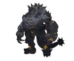  absurdres armor black_armor catball1994 highres kaijuu magular_(ultraman) mechanization monster power_armor shoulder_spikes spiked_kneepads spiked_tail spikes standing tail ultra_series ultraman_(1st_series) white_background yellow_eyes 