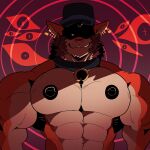  absurd_res anthro hi_res hypnosis male melaisen mind_control muscular pecs solo 