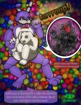  ball_pit ben_greenstar_(artist) bonnie_(fnaf) burp_cloud burping canid canine canis detailed_background dialogue digestion digestion_noises five_nights_at_freddy&#039;s hi_res machine mammal robot scottgames speedy_(speedysnack) struggling_prey unwilling_prey vore wolf 