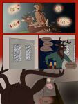  anal anal_penetration anthro antlers anus balls bambi bambi_(film) bathroom bed bedroom bell bell_collar bell_harness blurred_background brown_body butt christmas clothing collar comic deer dialogue digital_media_(artwork) disney duo dustin_c english_text erection father_(lore) furniture genitals green_eyes group hair hand_on_penis hand_on_shoulder harness hi_res holidays hooves horn humanoid_genitalia humanoid_penis inside jingle_bell jingle_bell_harness jockstrap leash leash_pull leashed_collar looking_at_another looking_at_viewer male male/male male_penetrated male_penetrating male_penetrating_male mammal motion_lines muscular muscular_anthro muscular_male nude open_mouth parent_(lore) pecs penetration penile penile_penetration penis penis_in_ass red_nose ring ronno scut_tail sex short_tail simple_background smile speech_bubble tail teeth text the_great_prince_of_the_forest tongue trio underwear 