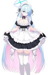  1girl absurdres alternate_costume blue_archive blue_halo enmaided general_student_council_president_(blue_archive) halo highres long_hair maid maid_headdress solo tia_(4017342) 