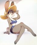  anthro breasts clothed clothing disney female fur grey_body grey_fur hi_res judy_hopps lagomorph leporid mammal open_mouth purple_eyes rabbit simple_background solo spirale zootopia 