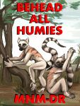  anon2000000 anthro breasts claws detailed_background duo female female/female fur half-closed_eyes hi_res lemur looking_at_viewer mammal narrowed_eyes nude_anthro primate ring-tailed_lemur smile solo strepsirrhine text 