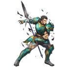  1boy armor beard black_eyes black_hair broken_armor chainmail clenched_teeth damaged facial_hair fire_emblem fire_emblem:_the_sacred_stones fire_emblem_heroes gilliam_(fire_emblem) leg_armor official_art pants shoulder_armor solo teeth torn_clothes torn_pants v-shaped_eyebrows white_background 