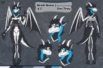  bone claws dragon female fluffybardo hair headshot_(disambiguation) horn low_res marionette solo wings 