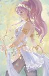  1girl absurdres armlet bracelet braid breasts commentary_request cowboy_shot fire_emblem fire_emblem_awakening hairband highres jewelry kaphrin long_hair olivia_(fire_emblem) pink_eyes pink_hair ponytail small_breasts solo standing twin_braids white_hairband 