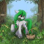  absurd_res earth_pony equid equine female feral foggy grass hasbro hi_res horse mammal midnightflight my_little_pony nattle_flake plant pony solo tree 