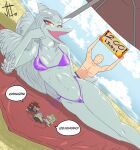  absurd_res ankylosaurian anon_(snoot_game) anthro beach_towel beach_umbrella bikini ceratopsian clothing dinosaur fang_(gvh) female goodbye_volcano_high group hi_res human kick male mammal mexican ornithischian pterodactylus pterosaur reptile rosa_(gvh) scalie snoot_game stegosaurian stella_(gvh) swimwear thyreophoran towel triceratops trish_(gvh) yonstar_studios 