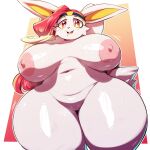  anthro areola bianca_(shootysyvleon) big_breasts breasts cinderace female generation_8_pokemon genitals hair hi_res huge_breasts huge_hips huge_thighs looking_at_viewer multicolored_hair navel nintendo nipples nude open_mouth orange_eyes pink_areola pink_nipples pokemon pokemon_(species) pupils pussy solo thick_thighs trinity-fate62 two_tone_hair white_pupils wide_hips 
