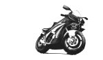  greyscale highres monochrome motor_vehicle motorcycle no_humans original potatomochii tire vehicle_focus white_background 