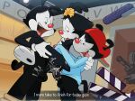  2023 anal animaniacs bodily_fluids brother_(lore) brother_and_sister_(lore) brother_penetrating_sister brothers_(lore) butt cum cum_in_ass cum_in_pussy cum_inside dot_warner english_text female gangbang genital_fluids genitals gosgoz group group_sex hi_res incest_(lore) male nude penis pussy pussy_juice sex sibling_(lore) sister_(lore) smile sweat sweatdrop text wakko_warner warner_brothers yakko_warner 
