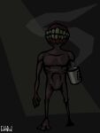  2020 3_toes 4_fingers absurd_res ambiguous_gender artist_name beverage biped brown_body coffee coffee_mug colored digital_drawing_(artwork) digital_media_(artwork) eddybird emaciated eyeless featureless_chest featureless_crotch feet fingers front_view full-length_portrait hi_res holding_coffee_mug holding_mug holding_object humanoid humor mug naturally_censored no_navel noseless not_furry nude nude_ambiguous nude_humanoid portrait ribs scp-303 scp_foundation signature standing steam text toes unknown_species white_mug white_text yellow_teeth 