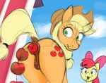  accessory anal anal_beads anal_penetration animal_genitalia animal_pussy apple apple_bloom_(mlp) applejack_(mlp) averyfondoreo barn bodily_fluids bow_ribbon butt colored cutie_mark duo ejaculation equid equine equine_anus equine_genitalia equine_pussy female feral food friendship_is_magic fruit genital_fluids genitals green_eyes guide_lines hair_accessory hasbro hi_res horse mammal my_little_pony penetration plant pony pussy pussy_ejaculation pussy_juice sex_toy sketch 