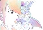  anthro bodily_fluids breastfeeding duo eeveelution female generation_4_pokemon glaceon holding_character holowear_(pokemon) human interspecies lactating macro male male/female mammal micro micro_in_hand micro_on_macro nintendo pokemon pokemon_(species) pokemon_unite pokephilia size_difference tapirclip volo_(pokemon) 