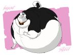  2023 all_fours balto_(film) belly big_belly canid canine canis claws collar collar_only domestic_dog feral fur hand_on_chest hectorthewolf hi_res husky hyper hyper_belly looking_aside looking_away male mammal morbidly_obese morbidly_obese_feral morbidly_obese_male nordic_sled_dog nude obese obese_feral obese_male overweight overweight_feral overweight_male paw_on_belly paws raised_tail solo spitz steele_(balto) tail text universal_studios 