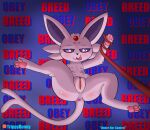  angelica_(trippybunny) anus blush clitoral_hood eeveelution espeon female feral generation_2_pokemon genitals hi_res hypnosis hypnotic_eyes leash leash_pull looking_at_viewer mind_control multi_nipple nintendo nipples pawpads pokemon pokemon_(species) pussy solo spread_legs spreading tongue tongue_out trippybunny 
