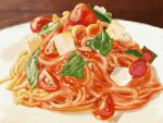  cherry_tomato food food_focus no_humans noodles obatti47 original pasta plate shadow still_life tomato 