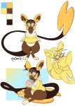  2021 alolan_form alolan_raichu anthro big_tail biped blue_sclera blush bottomless brown_body brown_hair cheek_markings clothed clothing color_swatch container cup deecie_(character) drinking eyewear facial_markings female glasses hair head_markings hi_res hoodie inner_ear_fluff kendraw markings model_sheet multicolored_body multiple_images nintendo pokemon pokemon_(species) pokemorph regional_form_(pokemon) shiny_pokemon shy signature sitting sitting_on_tail smile solo straw tail tail_hug thick_thighs topwear tuft white_body wide_hips yellow_eyes 