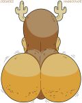  anthro big_butt bottom_heavy brown_body bubble_butt butt butt_focus cartoon_network ceegee cellulite convenient_censorship female flat_colors habbodude hi_res horn huge_butt humanoid motion_lines multicolored_body nude penny_fitzgerald presenting presenting_hindquarters rear_view shaded shadow signature simple_background sitting solo tan_body text the_amazing_world_of_gumball thick_thighs third-party_edit white_background wide_hips 