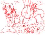  absurd_res anatomically_correct animal_genitalia animal_pussy canid canine canine_genitalia canine_pussy cosmo cosmo_the_cosmic_pup female feral gaurdians genitals gotg hi_res mammal marvel pussy sketch spade text wastedtimeee 