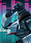  assault_visor autobot from_side hand_on_own_head hand_on_own_hip highres jazz_(transformers) mecha no_humans profile robot science_fiction smile solo transformers upper_body watermark wheel winston_chan 