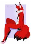  2022 4_toes 5_fingers anthro blue_eyes canid canine digital_media_(artwork) ei-ka eyebrows eyelashes feet fingers fox fur hi_res male mammal nude red_body red_fur simple_background toes 