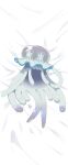  absurdres bed_sheet dakimakura_(medium) difman full_body highres lying nihilego no_humans on_back pokemon pokemon_(creature) signature solo tentacles 