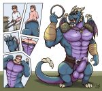  abs activision anthro balls big_balls big_penis blue_body bubba_(spyro) clothing dragon erection genitals hair happy hi_res hoop hoop_transformation horn humanoid_genitalia looking_at_viewer male muscular muscular_male nude penis purple_body rescued_dragons_(spyro) solo species_transformation spyro_reignited_trilogy spyro_the_dragon tail taitora teeth transformation transformation_ring transformation_sequence vein veiny_penis wings 