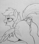  ahegao anal anal_masturbation clothing cutie_mark dildo equid equine female feral friendship_is_magic genitals hasbro hi_res horse looking_pleasured mammal masturbation my_little_pony panties perrox pony pussy rainbow_dash_(mlp) sex_toy solo spread_wings traditional_media_(artwork) underwear wings 