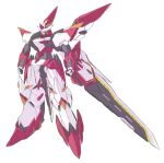  forehead_jewel gundam highres master_phoenix mecha mobile_suit no_humans panoramicillusion robot science_fiction sd_gundam sd_gundam_g-generation simple_background 