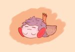 closed_eyes closed_mouth commentary_request copy_ability hammer_kirby kirby kirby_(series) kirby_and_the_forgotten_land sleeping tumblr_username 