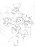  absurd_res anthro balls big_balls big_penis dragon exhibitionism fan_character flave flave_(fursona) gag genitals hair hi_res horn humanoid_genitalia humanoid_penis male penis pubes sharp_teeth sketch solo spiky_hair tail teeth wingless_dragon 