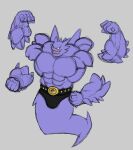  4_arms anthro back_muscles big_abs big_bulge big_deltoids big_forearms big_latissimus_dorsi big_muscles big_pecs big_tail black_clothing bulge clothing deltoids dracostreex floating_hands forearms fusion generation_1_pokemon ghost ghost_tail grin haunter hi_res huge_forearm_muscles huge_latissimus_dorsi huge_muscles huge_pecs huge_tail humanoid hybrid hybrid_pokemon hyper hyper_muscles hyper_tail jagged_mouth latissimus_dorsi legless machamp male manly multi_arm multi_limb muscular nintendo pecs pokeball pokeball_belt pokemon pokemon_(species) pokemon_fusion purple_body smile solo spikes spirit tail wrestling_belt 