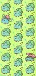  animal_focus black_eyes bulbasaur closed_mouth evolutionary_line green_background highres hiwana_(nagare_hibana) ivysaur leaf no_humans open_mouth plant pokemon pokemon_(creature) smile solid_circle_eyes venusaur vines wavy_mouth 