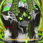  alien angry anthro armor black_hair black_tears bodily_fluids bone canid canine canis clothed clothing crota_(destiny) crown crybitur crying crystal destiny_(video_game) destiny_2 enraged felid female fur gameplay_mechanics gem green_eyes green_gem green_hair green_horn grey_body grey_fur hair headgear hi_res hive_(destiny) horn hybrid long_hair mammal mouth_closed multi_eye solo summoning suwyzid tears teeth text white_body white_fur wolf 