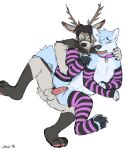  2016 anthro antlers arm_warmers armwear canid canine cervine clothing collar deer duo fox genitals goji_(flitchee) hi_res horn intersex intersex/male intersex_penetrated leg_grab leg_warmers legs_up legwear male male_penetrating male_penetrating_intersex mammal mike- neck_grab paws penetration penile penile_penetration penis penis_in_pussy ra&#039;deer raised_paw sex sex_from_behind spread_legs spreading vaginal vaginal_penetration 