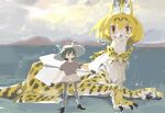  clothed clothed_feral clothing duo felid feline female feral feralized hat headgear headwear human kaban-chan kemono_friends mammal perokisu serval serval-chan 