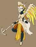  absurd_res antennae_(anatomy) anthro apollo_caelum black_sclera blizzard_entertainment cosplay ears_up gieeg halo hi_res male overwatch solo staff tail theserg wings 