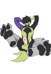  absurd_res anthro avian balls bird feet foot_focus genitals hi_res hindpaw hybrid male paws penis solo 
