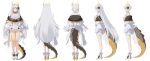  1girl bad_id bad_twitter_id bare_legs bare_shoulders blue_eyes boots bow bowtie braid breasts choyeon cleavage collarbone dragon_horns dragon_tail dress frilled_dress frills full_body grey_hair horns iana_ignosis jacket korean_commentary large_breasts long_hair long_sleeves looking_at_viewer off_shoulder open_clothes open_jacket open_mouth short_dress simple_background sleeveless sleeveless_dress solo standing tail thighs underbust v-lup very_long_hair virtual_youtuber white_background white_dress white_footwear white_jacket 
