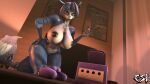  3d_(artwork) absurd_res anthro areola big_breasts black_areola black_eyeshadow black_lips black_nipples blue_body blue_fur blue_hair breasts canid canine canis controller curvy_figure digital_media_(artwork) eyeshadow female fox fur game_console game_controller gamecube gamecube_controller goth hair hand_on_hip hi_res holding_object huge_breasts krystal lips lipstick livingroom looking_at_viewer makeup mammal multicolored_body nintendo nintendo_console nintendo_controller nipples nude open_mouth psikokinetic solo source_filmmaker star_fox tattoo television thick_thighs two_tone_body voluptuous warfare_machine white_body white_fur wide_hips womb_tattoo 