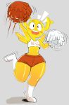  anthro antlers blush bottomwear cartoon_network clothing crop_top fairy female footwear hi_res horn midriff penny_fitzgerald pom_poms raisins_girls shirt shoes shorts simple_background solo the_amazing_world_of_gumball thick_thighs topwear unknown_artist wings 