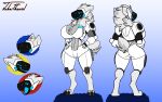  absurd_res anthro female hi_res johnithanial machine protogen solo 