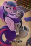  3d_(artwork) absurd_res anthro blender_(software) dc_comics digital_media_(artwork) duo equid equine female female/female friendship_is_magic hasbro hi_res hooves-art horn horse mammal my_little_pony pony raven_(dc) sport teen_titans twilight_sparkle_(mlp) unicorn 