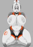  absurd_res assaultron_(fallout) breasts female hands_behind_back hi_res humanoid kneeling latex machine robot robot_humanoid rohgen sexbot slave tessa thick_thighs 